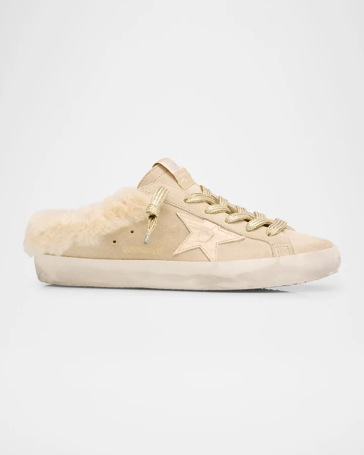 Superstar Sabot Suede Shearling Slide Sneakers