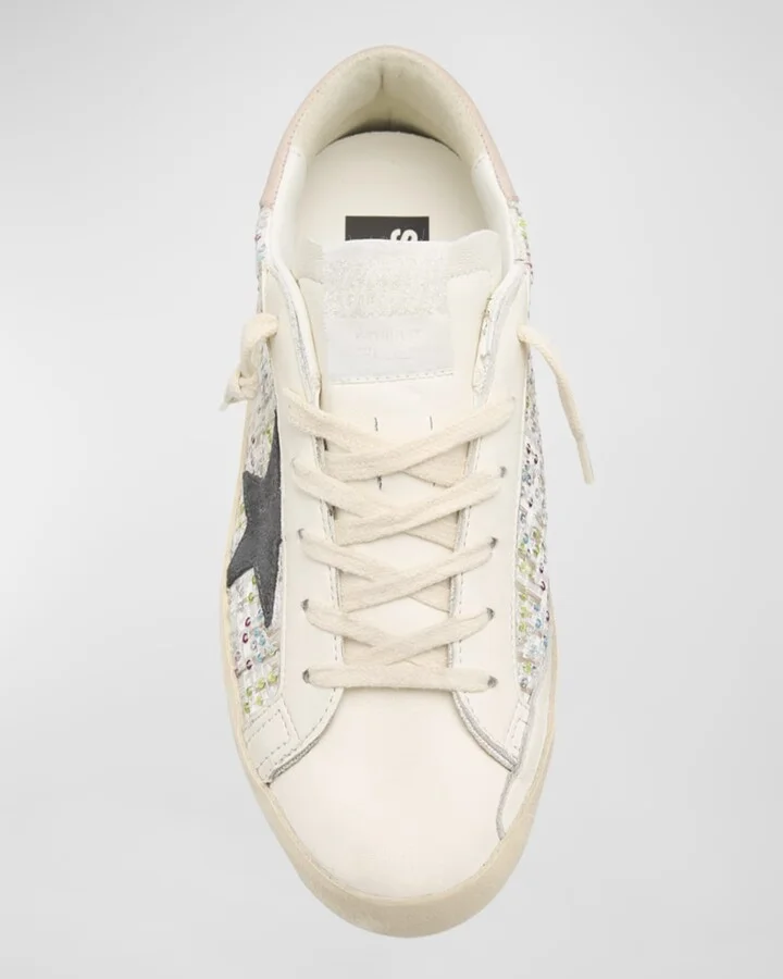 Superstar Sequin Leather Low-Top Sneakers - Image 2