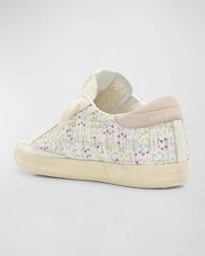 Superstar Sequin Leather Low-Top Sneakers - Image 3