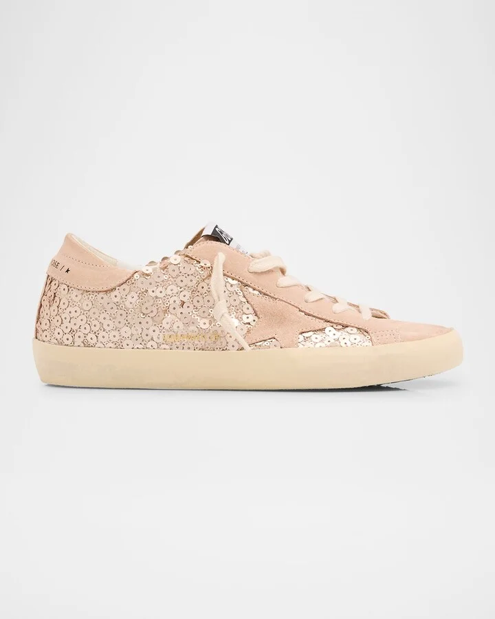 Superstar Sequin Suede Low-Top Sneakers