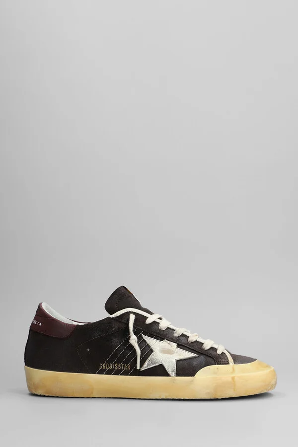 Superstar Sneakers In Dark Brown Nubuck