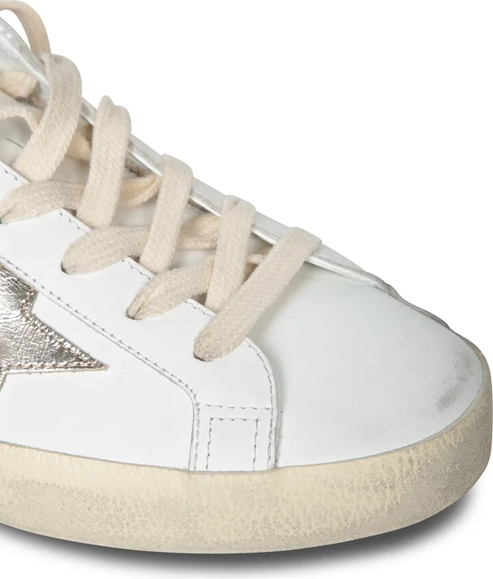 Superstar Sneakers In White-gold - Image 4