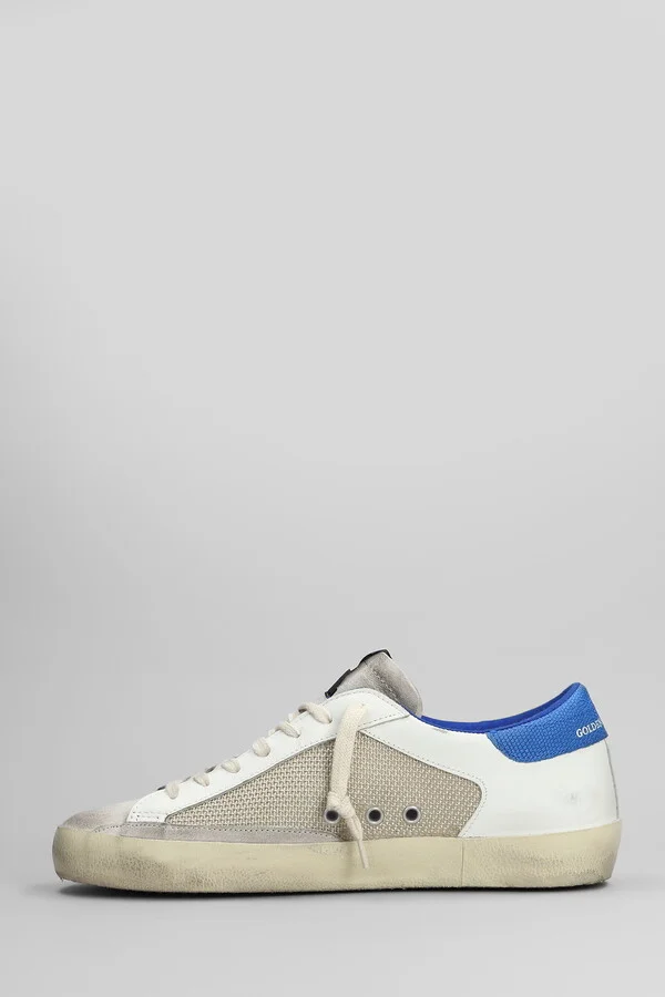 Superstar Sneakers In White Leather And Fabric - Image 3
