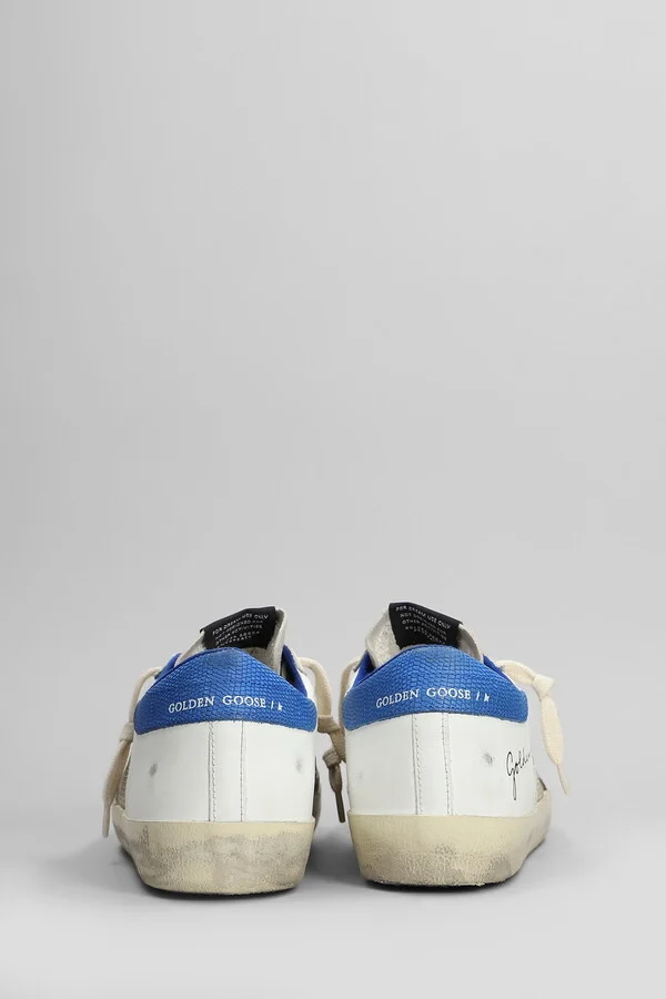 Superstar Sneakers In White Leather And Fabric - Image 4