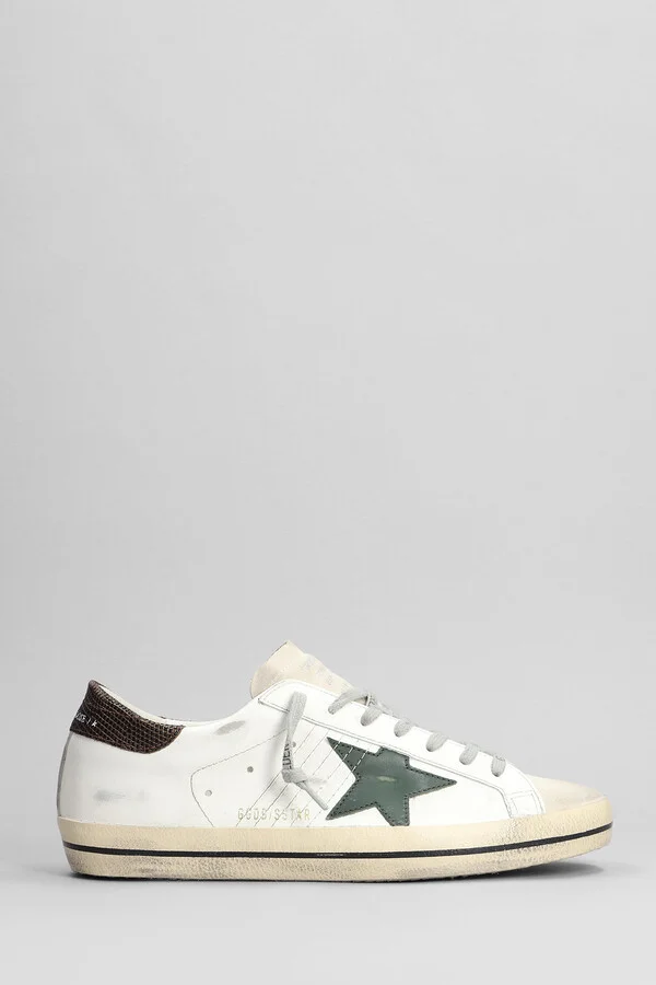 Superstar Sneakers In White Leather