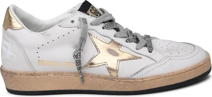 Superstar Sneakers In White Leather