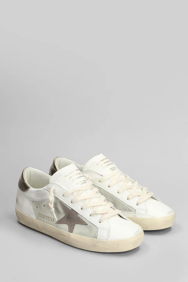 Superstar Sneakers In White Suede And Leather - Image 2