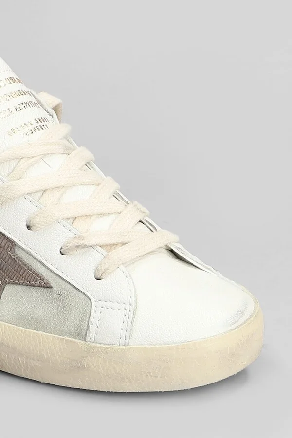 Superstar Sneakers In White Suede And Leather - Image 5