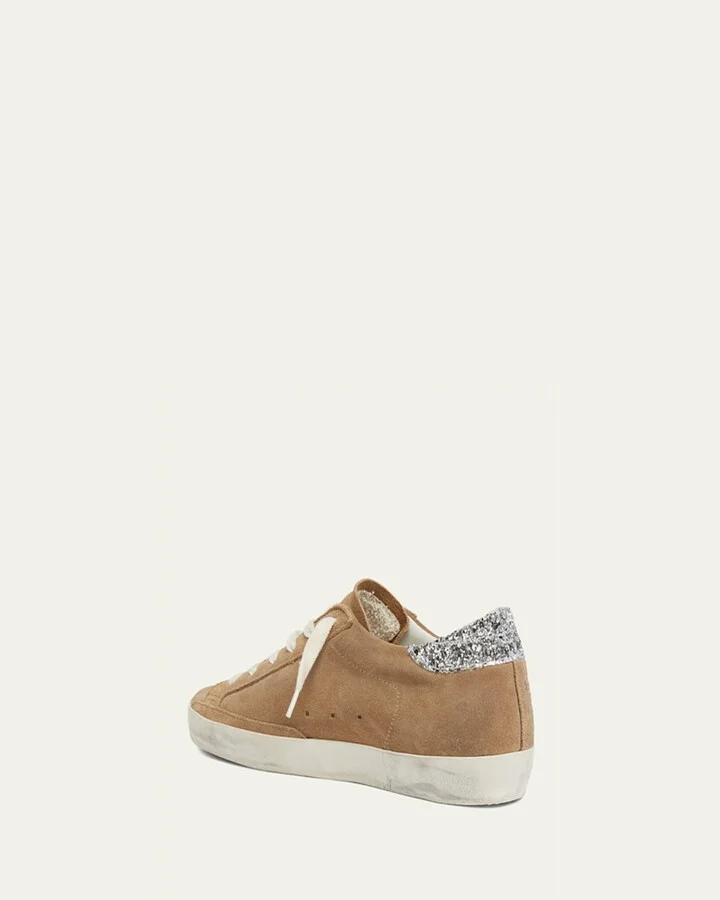 Superstar Suede Glitter Low-Top Sneakers - Image 8