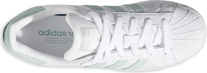Superstar "White/Ash Green/Silver Metallic" sneakers - Image 3