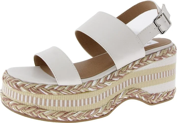 SURREY Womens Faux Leather Open toe Wedge Sandals