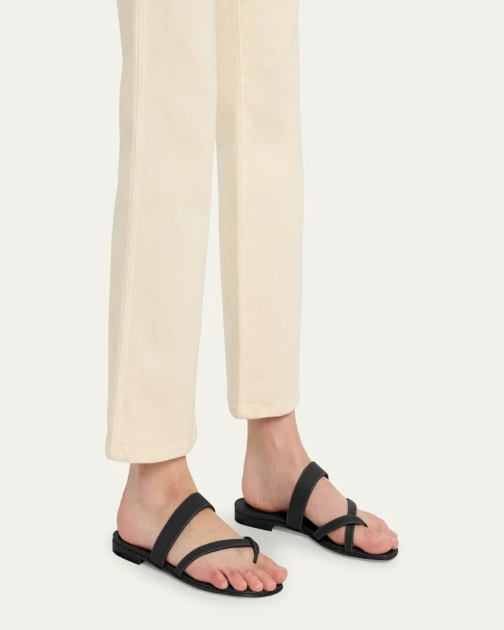 Susa Flat Leather Sandals - Image 8