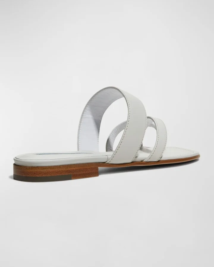 Susa Flat Leather Sandals - Image 4
