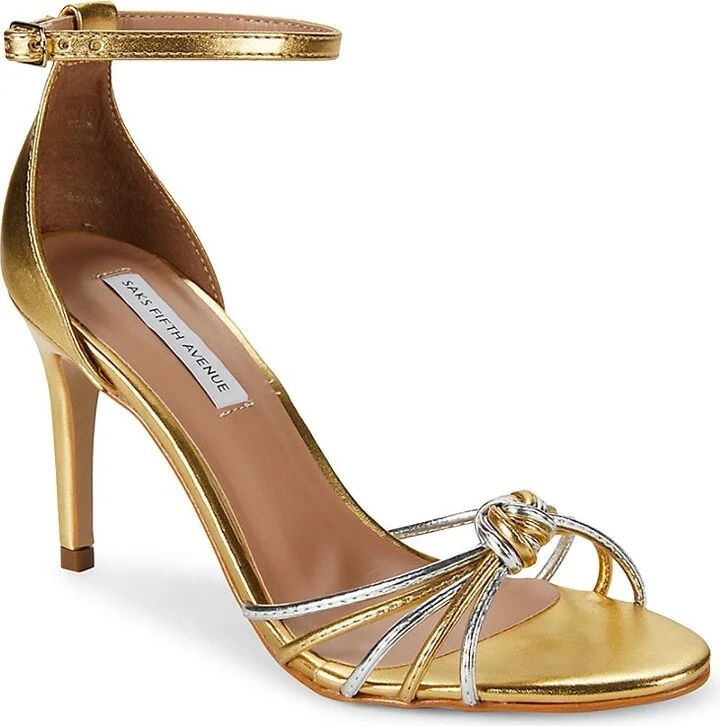 Susan Metallic Ankle Strap Sandals - Image 2