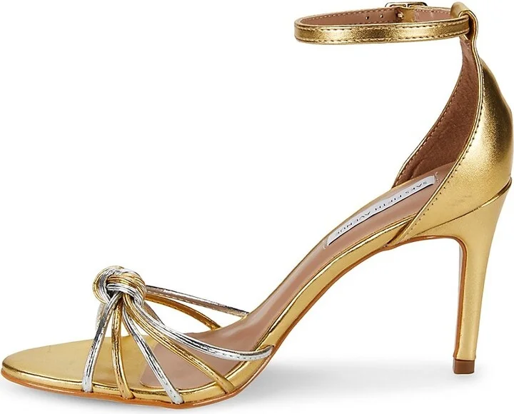 Susan Metallic Ankle Strap Sandals - Image 4