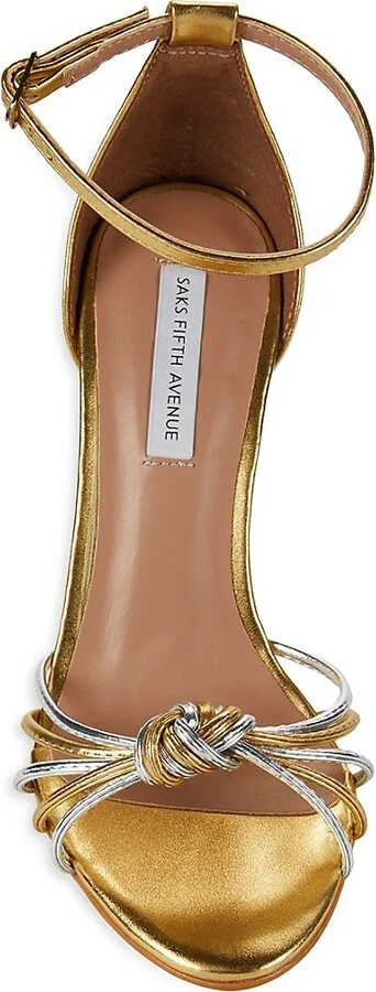 Susan Metallic Ankle Strap Sandals - Image 5