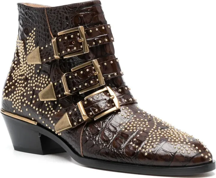 Susanna 50mm studded ankle boots - Image 2