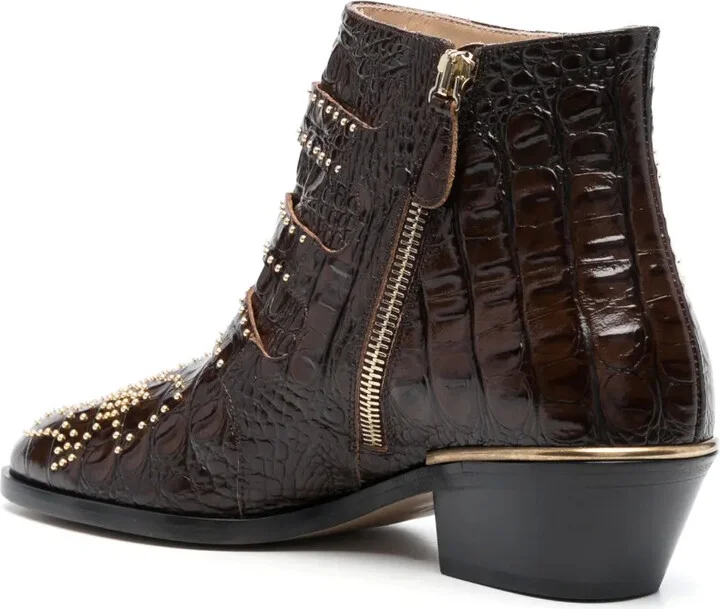Susanna 50mm studded ankle boots - Image 3