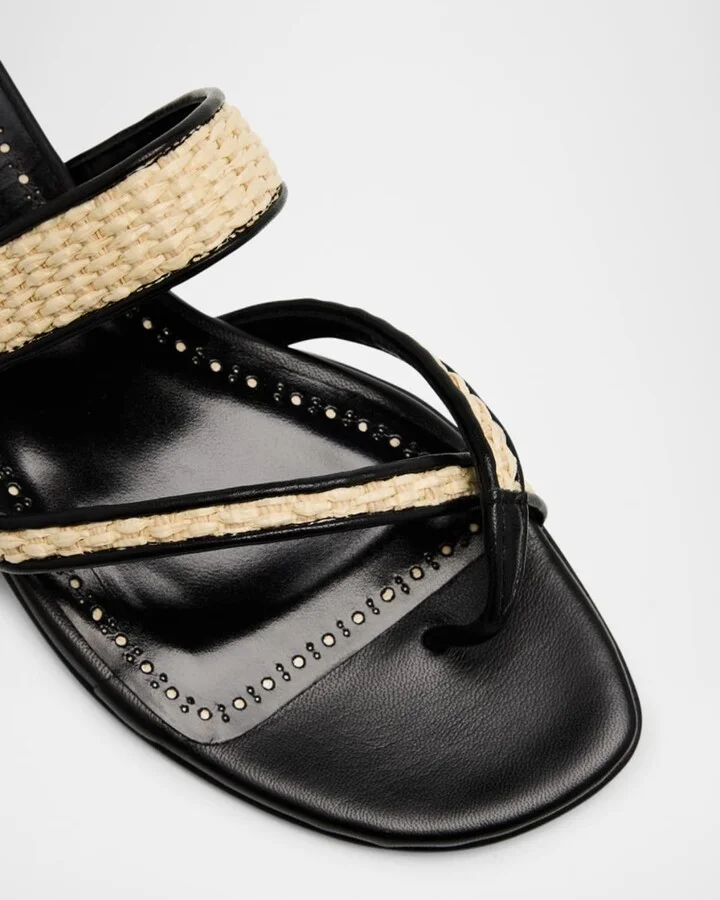 Susara Woven Flat Slide Sandals - Image 5