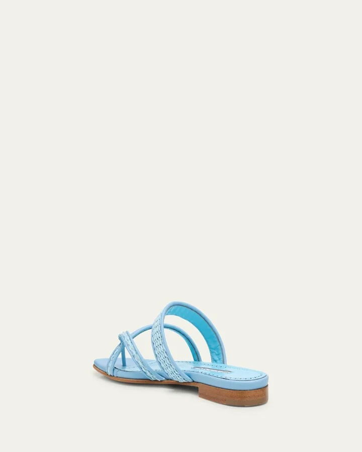 Susara Woven Flat Slide Sandals - Image 3