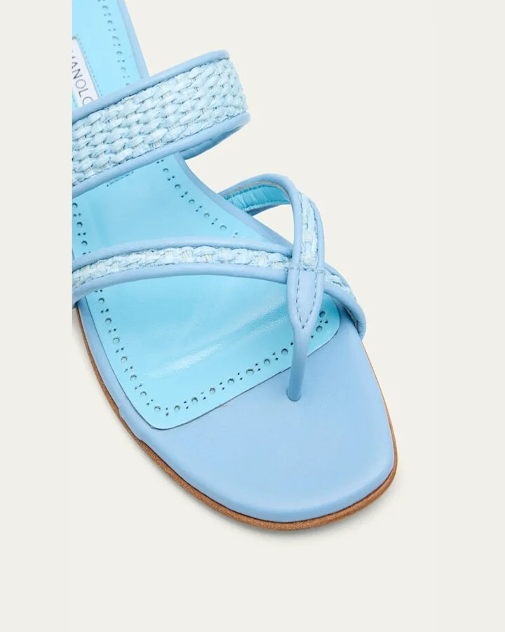 Susara Woven Flat Slide Sandals - Image 5
