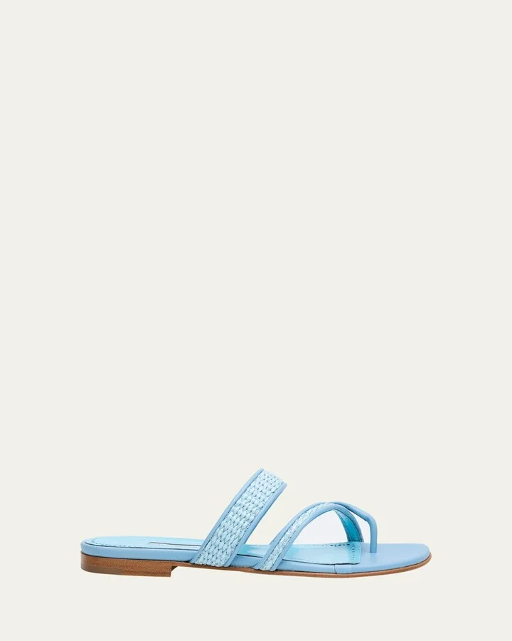 Susara Woven Flat Slide Sandals