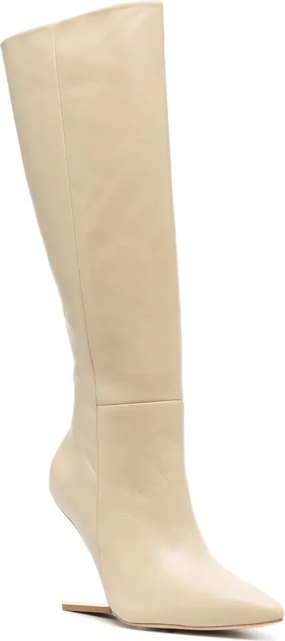 Suspended-Heel 105mm Long Boots - Image 2