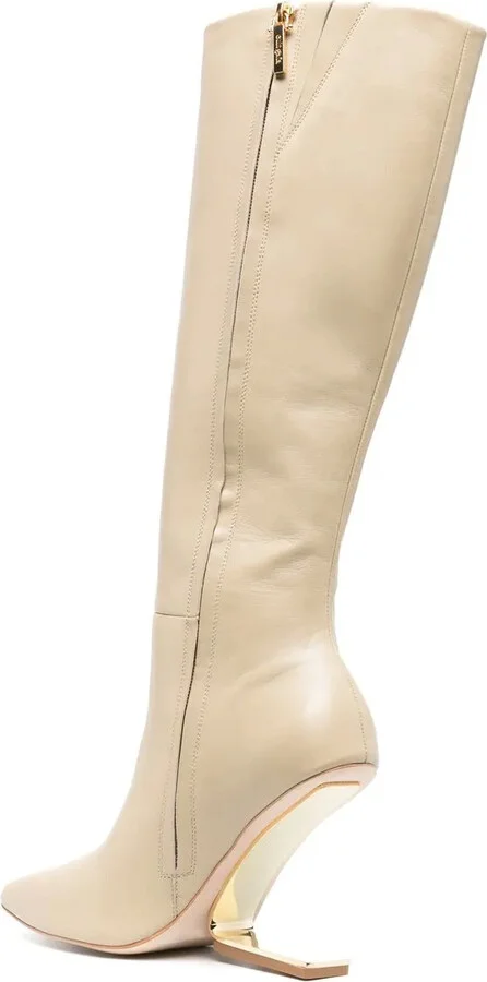 Suspended-Heel 105mm Long Boots - Image 3