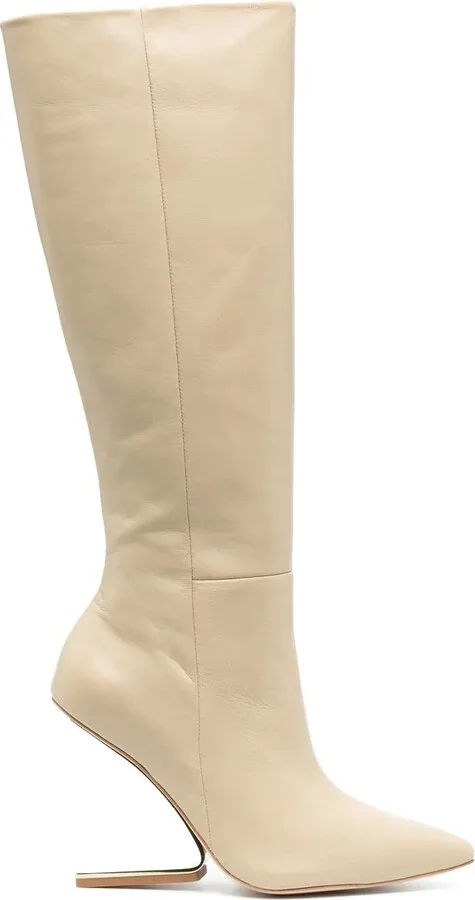 Suspended-Heel 105mm Long Boots
