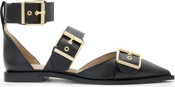 Sutton Ankle Strap Pointed Toe Flat - Image 3
