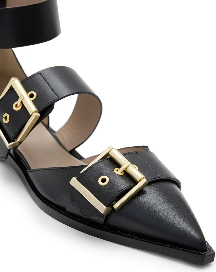 Sutton Ankle Strap Pointed Toe Flat - Image 4