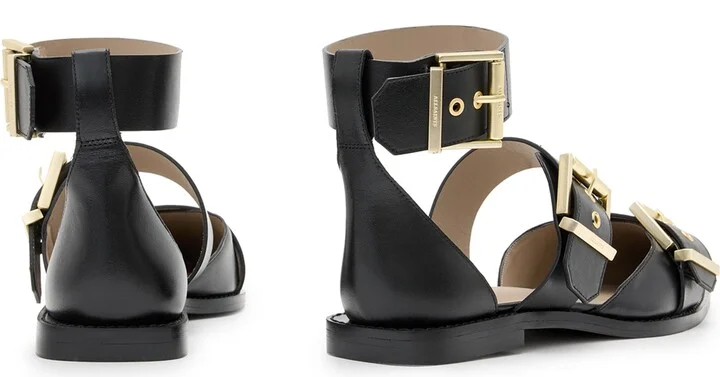 Sutton Ankle Strap Pointed Toe Flat - Image 5