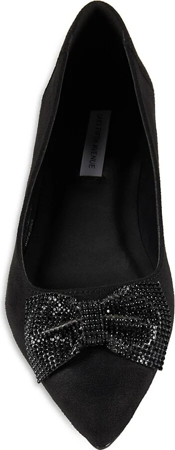 Sutton Embellished Bow Ballet Flats - Image 5
