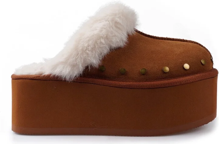 Sutton Faux Fur Platform Clog - Image 3