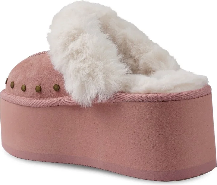 Sutton Faux Fur Platform Clog - Image 8