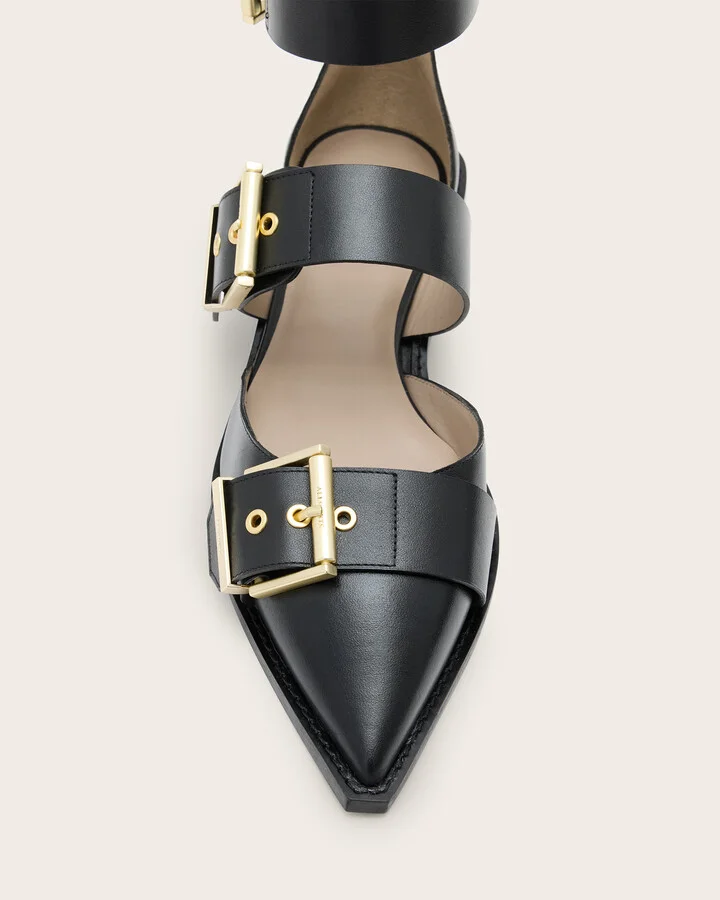Sutton Leather Pointed Toe Shoes - Image 3