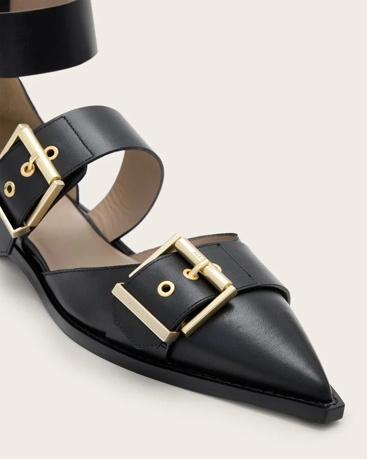 Sutton Leather Pointed Toe Shoes - Image 5
