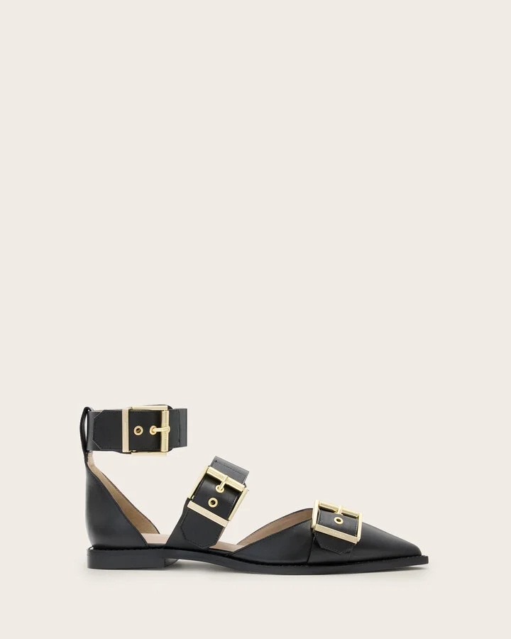 Sutton Leather Pointed Toe Shoes