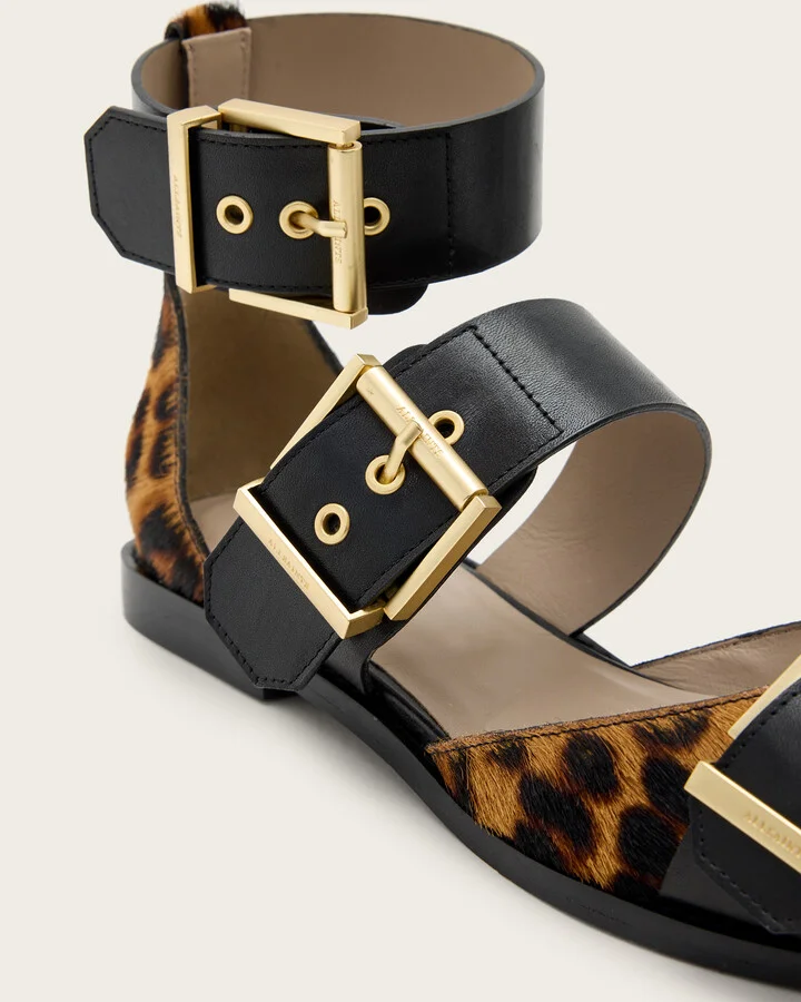 Sutton Leopard Print Pointed Toe Shoes - Image 5
