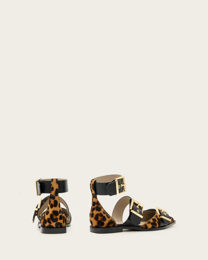 Sutton Leopard Print Pointed Toe Shoes - Image 6