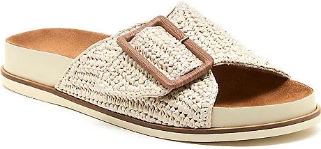 Sutton Raffia Slide Sandals - Image 2