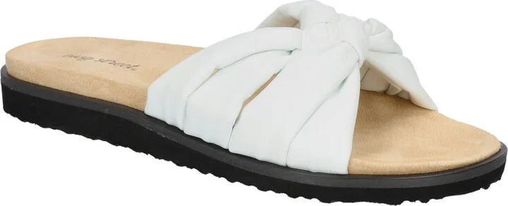 Suzanne Womens Supercomff Faux Leather Slide Sandals
