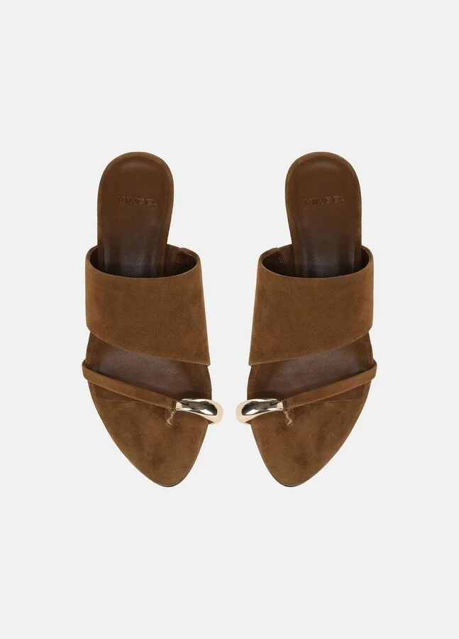Suzie Suede Heeled Sandal - Image 4