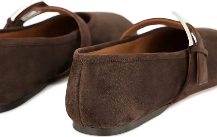 Sveva buckle suede ballet flats - Image 5