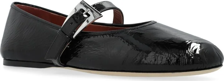 Sveva Patent Buckle Ballet Flat Shoes - Image 2