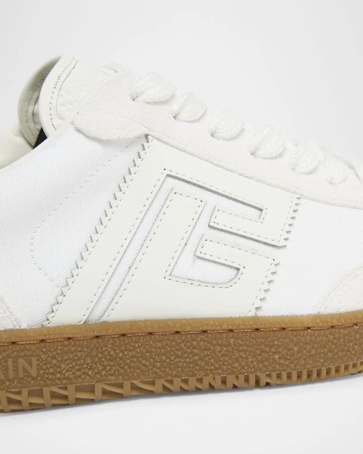 Swan Calf Suede Low-Top Sneakers - Image 2