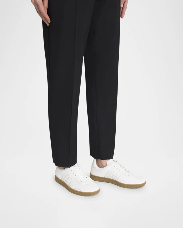 Swan Calf Suede Low-Top Sneakers - Image 4