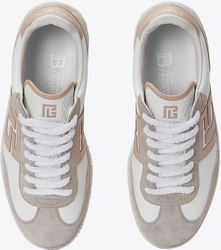 Swan Calfskin and Suede Sneakers - Image 2