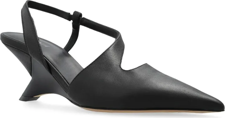 Swan cut out-detail slingback heels - Image 2