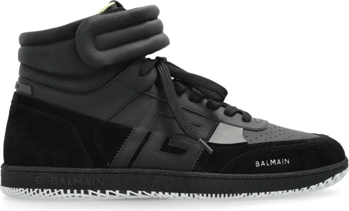 Swan High-top Sneakers, , - Black